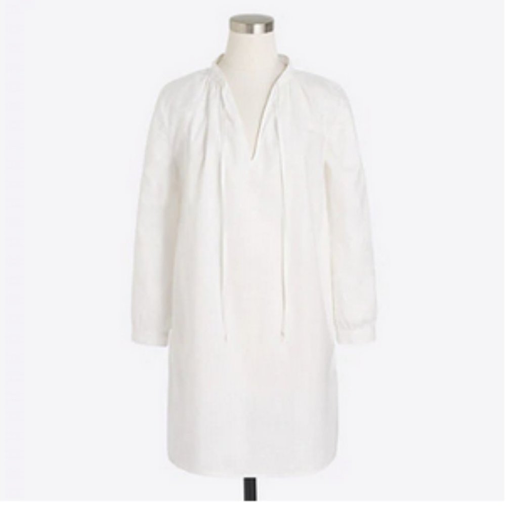 J Crew Factory Linen-cotton tunic, Large EUC